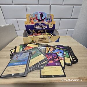 Disney Lorcana - Into the Inklands OPEN Booster Box OPEN Packs -Read Description